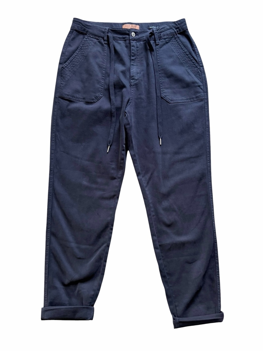 Judy Blue Garment Dyed Utility Jogger Size 13/31 Navy High Rise Stretch Tapered
